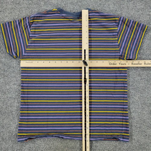 Obey Shirt Women's Small Blue Purple Striped Graphic Tee Short Sleeve Top Adult - Bild 12 von 16