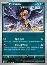 Murkrow 131/193 Sv02: Paldea Evolved Reverse Holo