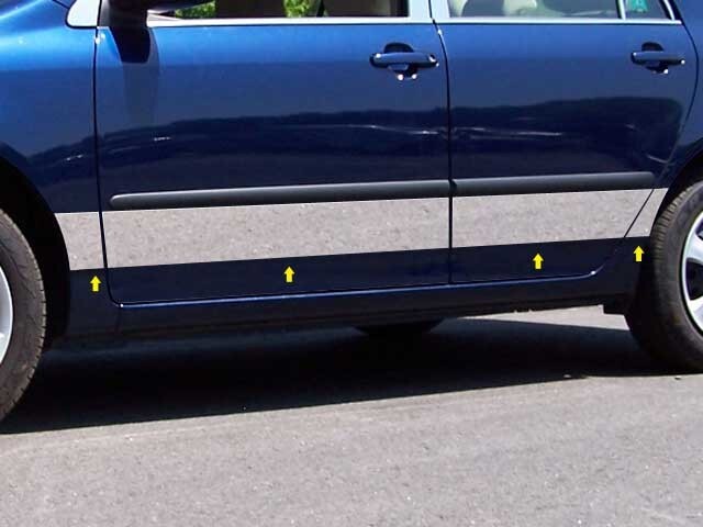 Rocker Panel Molding-4 Door QUALITY AUTO ACCESSORIES fits 2003 Toyota ...