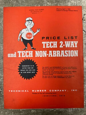Original 1955 Technical Rubber Company, Inc. Pamphlet