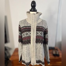 London Fog Londontown Zipper Cardigan Unisex Vintage Size M