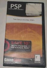 Tom Clancy's EndWar Sony PSP Video Game - Game Only GameStop Case Tested Works