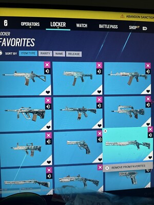 xbox siege acount 65 black ices And Diamond/ Red Slik