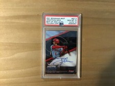 2021 Bowman's Best Jonathan India Best Of 2021 Autographs #B21JI DUAL PSA 10/10