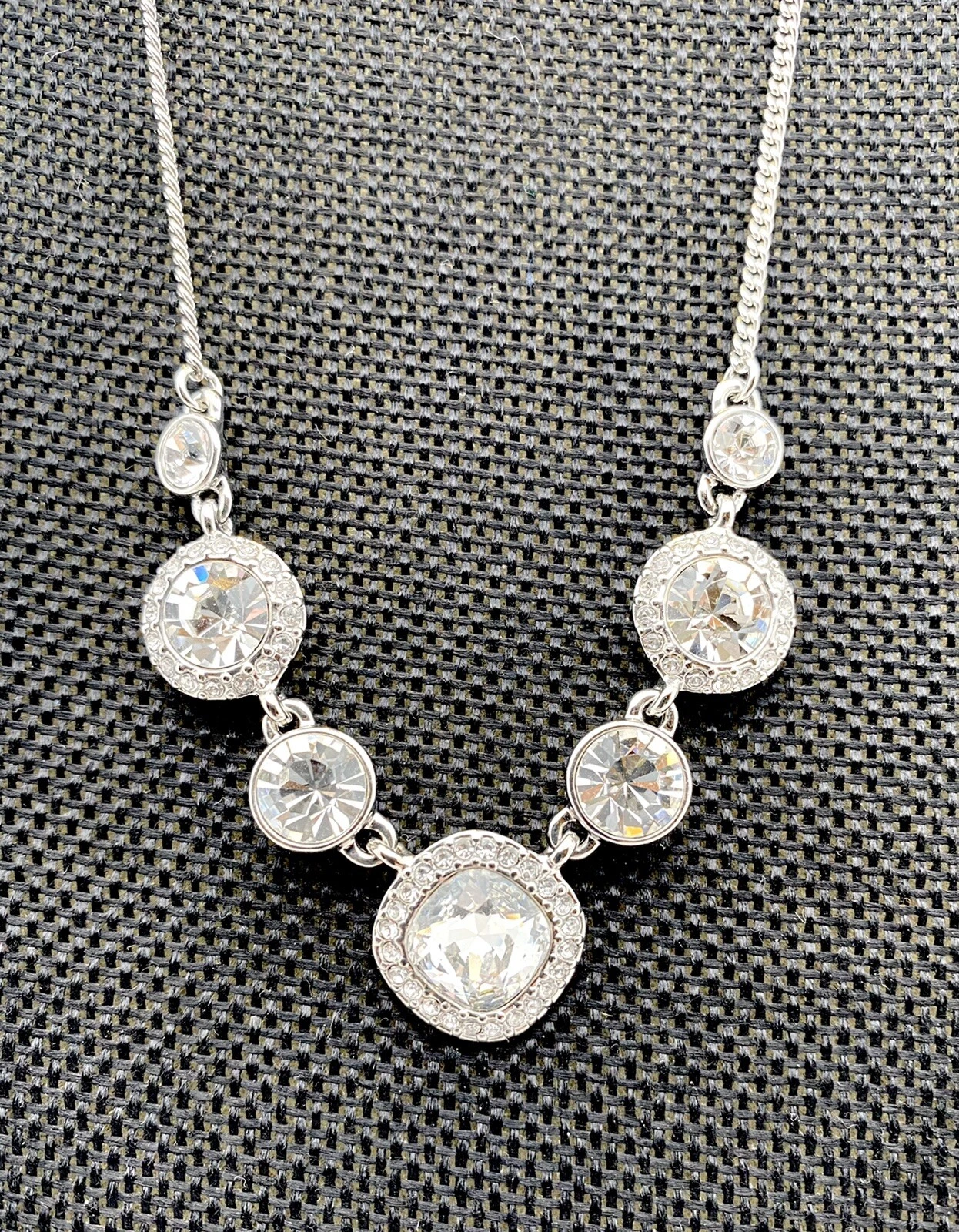 Collana Statement Givenchy Strass Tono Argento