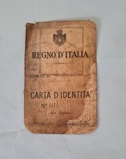 REGNO D'ITALIA carta d'identità  Castrovillari 1930
