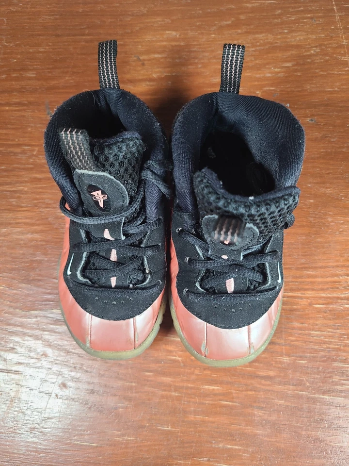 Nike Little Posite Foamposite Rosa Tenis Niños Jóvenes 723947-601 Talla 5C Foto 4 de 4