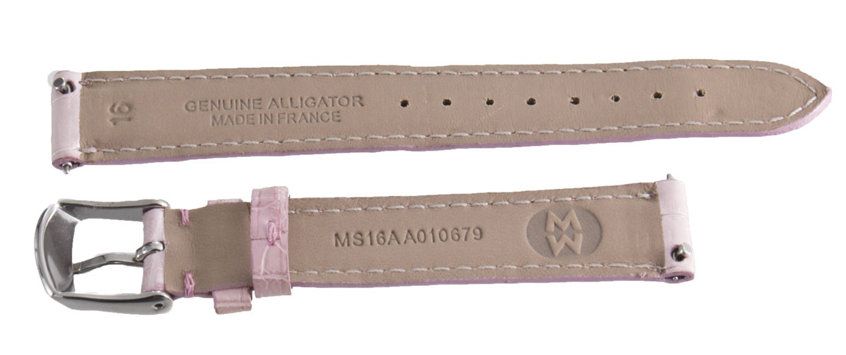 Michele Light Pink Alligator 16mm Band Michele Women main image 4