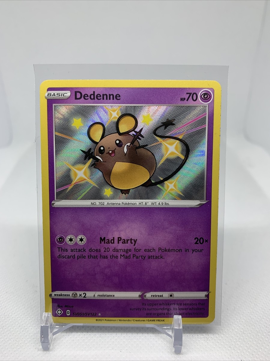 Dedenne SV051/SV122 Shiny Vault Secret Rare Holo Shining Fates Nm