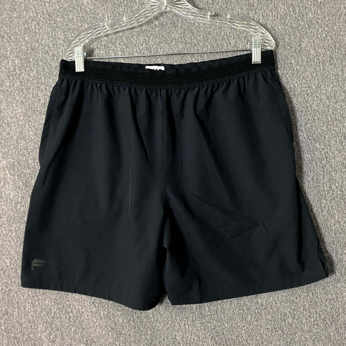 Fabletics Men's XL Solid Black Linerless Athletic Running Shorts - Main Image