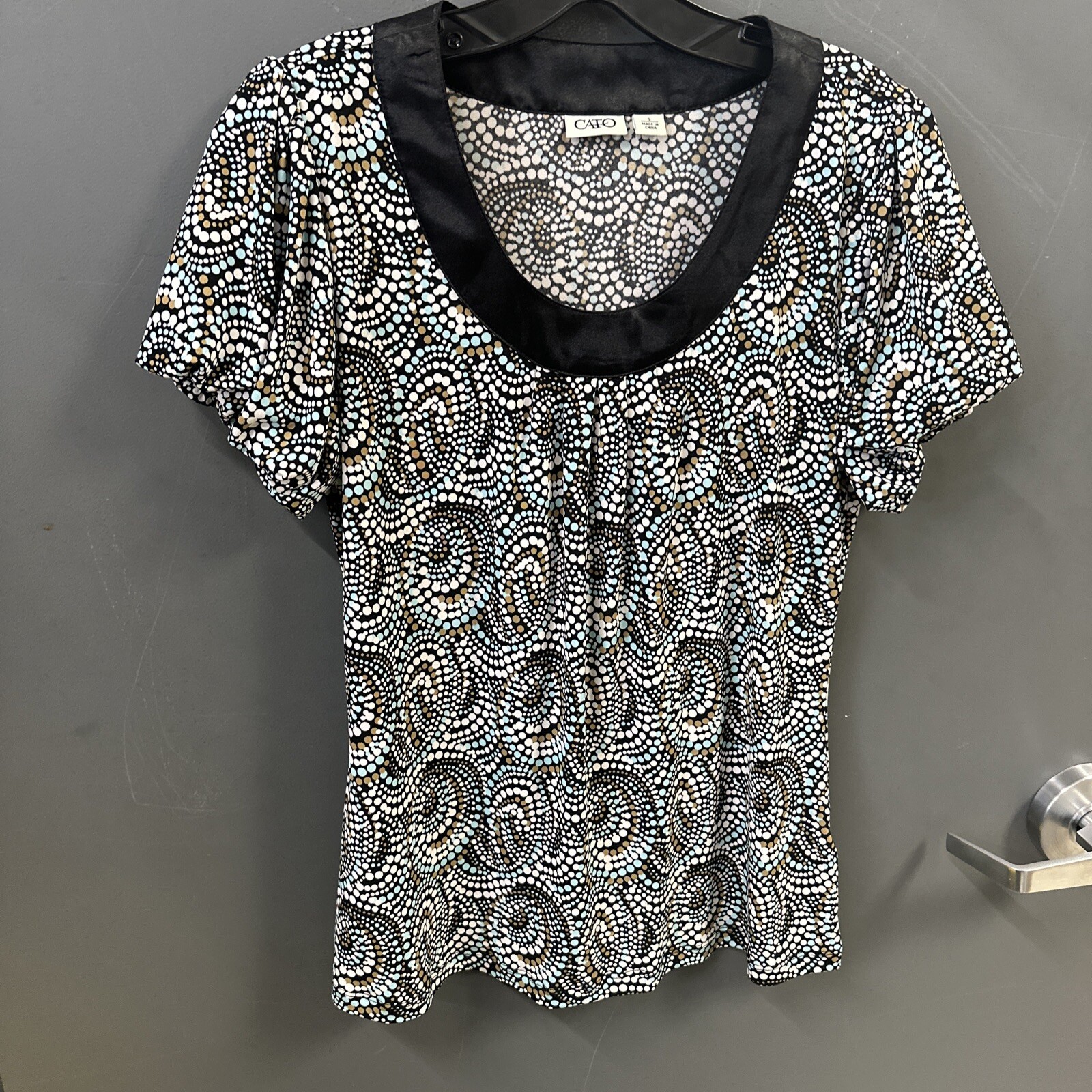 Women’s CATO Circle Retro Pattern Polyester Class… - image 1