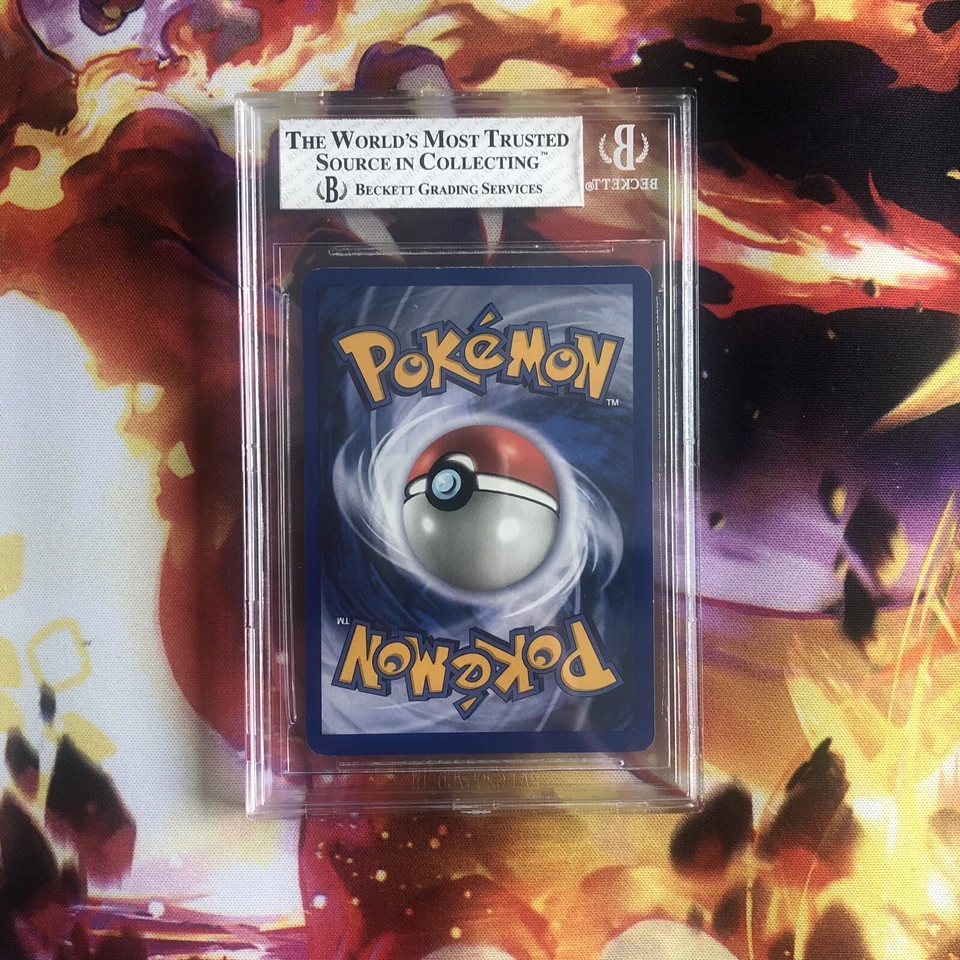 1999 Pokémon Game 15/130 Poliwrath Holo Rare WOTC Base Set 2 BGS 6/PSA 7 - Image 3 of 3