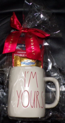 Rae Dunn by MAGENTA Gift Set I'm Yours mug GHIRARDELLI Chocolates & hot cocoa
