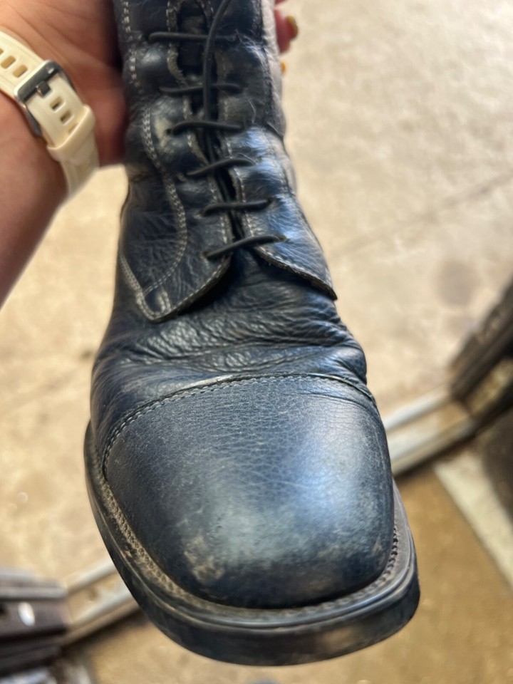 De Niro Riding Boots Size 37 Quick Blue with tops eBay