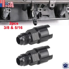 2x 6AN Fuel Adapter Fit For To 3/8+5/16 GM Quick Connect W/Thread EFI Female