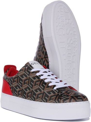 Guess Fl5Gaafal12 en Negro Giaa G Estampado Cubo Logo Mujer Entrenador Negro Reino Unido 3-8 - Imagen 5 de 6