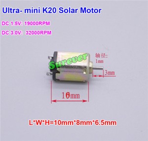 Mini K10 Motor DC1.5V-3V 32000RPM High Speed Micro 10mm DC Motor Hobby Toy DIY