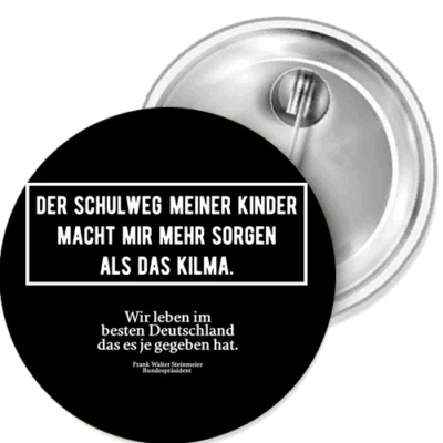 Der Schulweg macht mir mehr Sorg Button Anstecker Aufkleber Flaschenöffn Spiegel