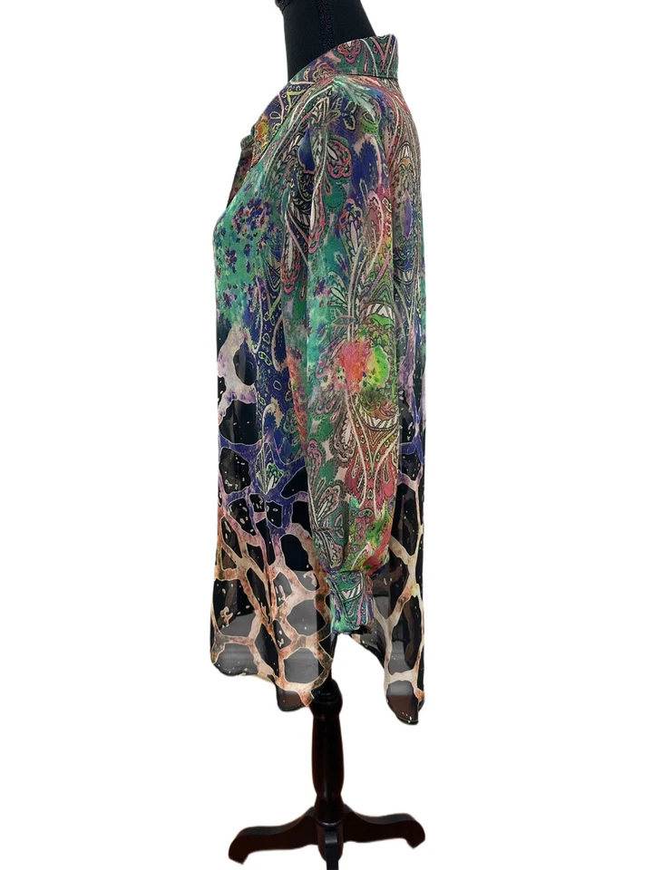 Mesmerize винтажный Женщина SZ Med чистый ремесленник детали туника богемное импорт ткани - Изображение 4 из 4