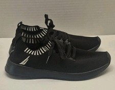 Nautica Navtech Comfort Womens Knit Slip On Sneaker Black Sock Collar Shoes 7.5