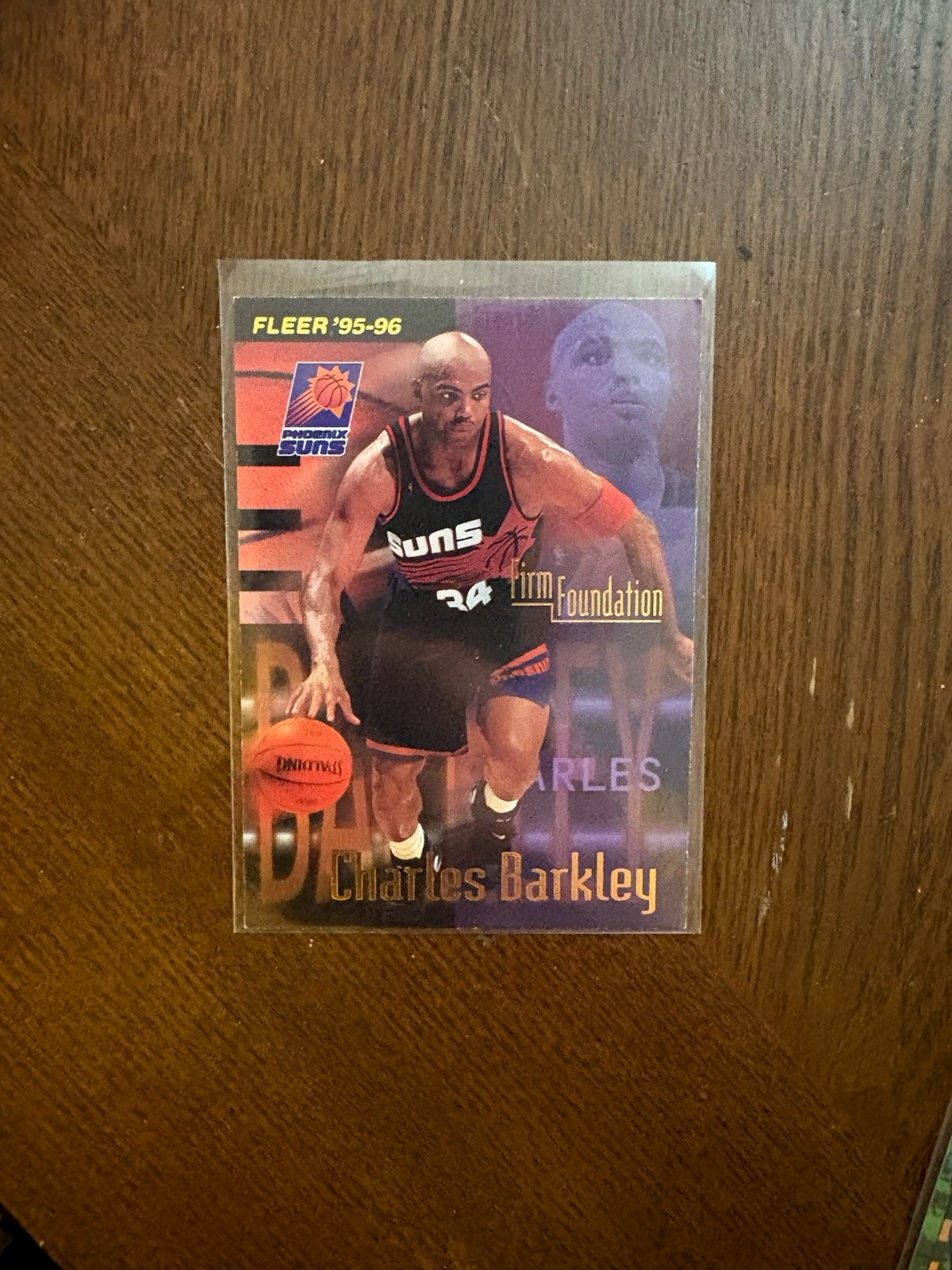 Charles Barkley 1995-96 Fleer #340 Phoenix Suns (bk1)