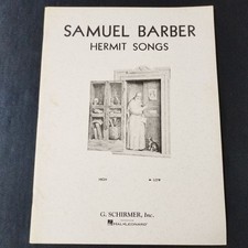 Sheet Music Low Voice/Piano Barber Hermit Song Op.29 for Low Voice Shelf YnB8