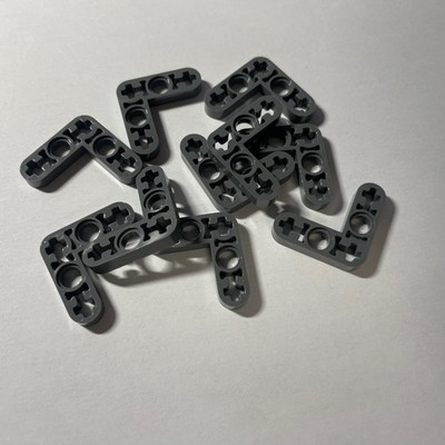 10x LEGO Liftarm flach neues dunkelgrau Technic 3x3 Thin 32056 4210659 6271814