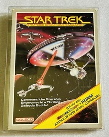 Star Trek SOS Colecovision Complete In Box with Manual &1 INSERT Tested /Cleaned