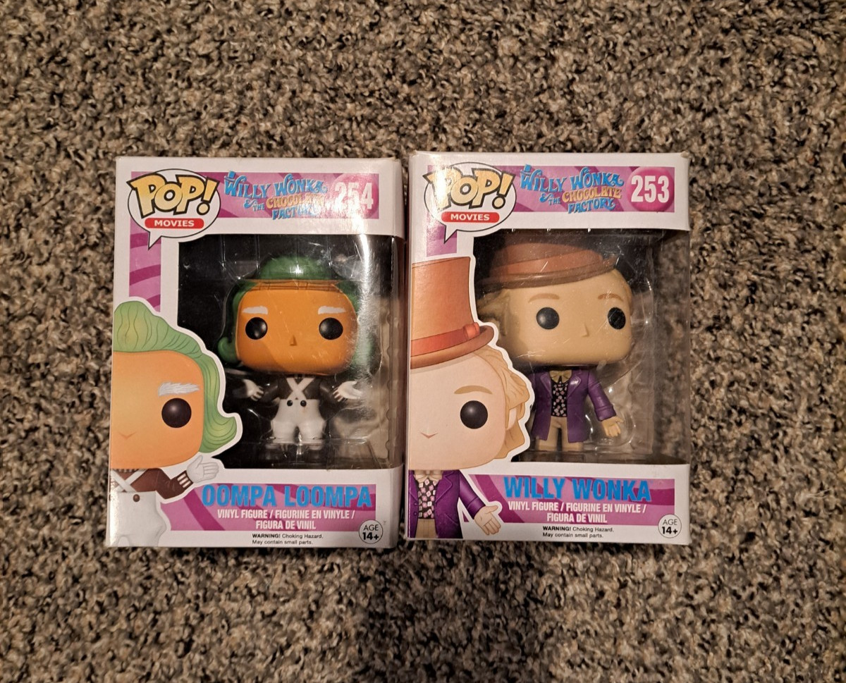 Funko POP! Willy Wonka y Oompa Loompa (leer descripción)
