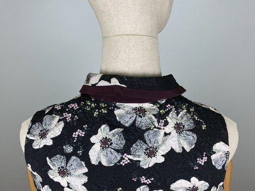 ERDEM Multicolor Printed Floral Sleeveless Asymmetric A-Line Evening Dress - Picture 16 of 20