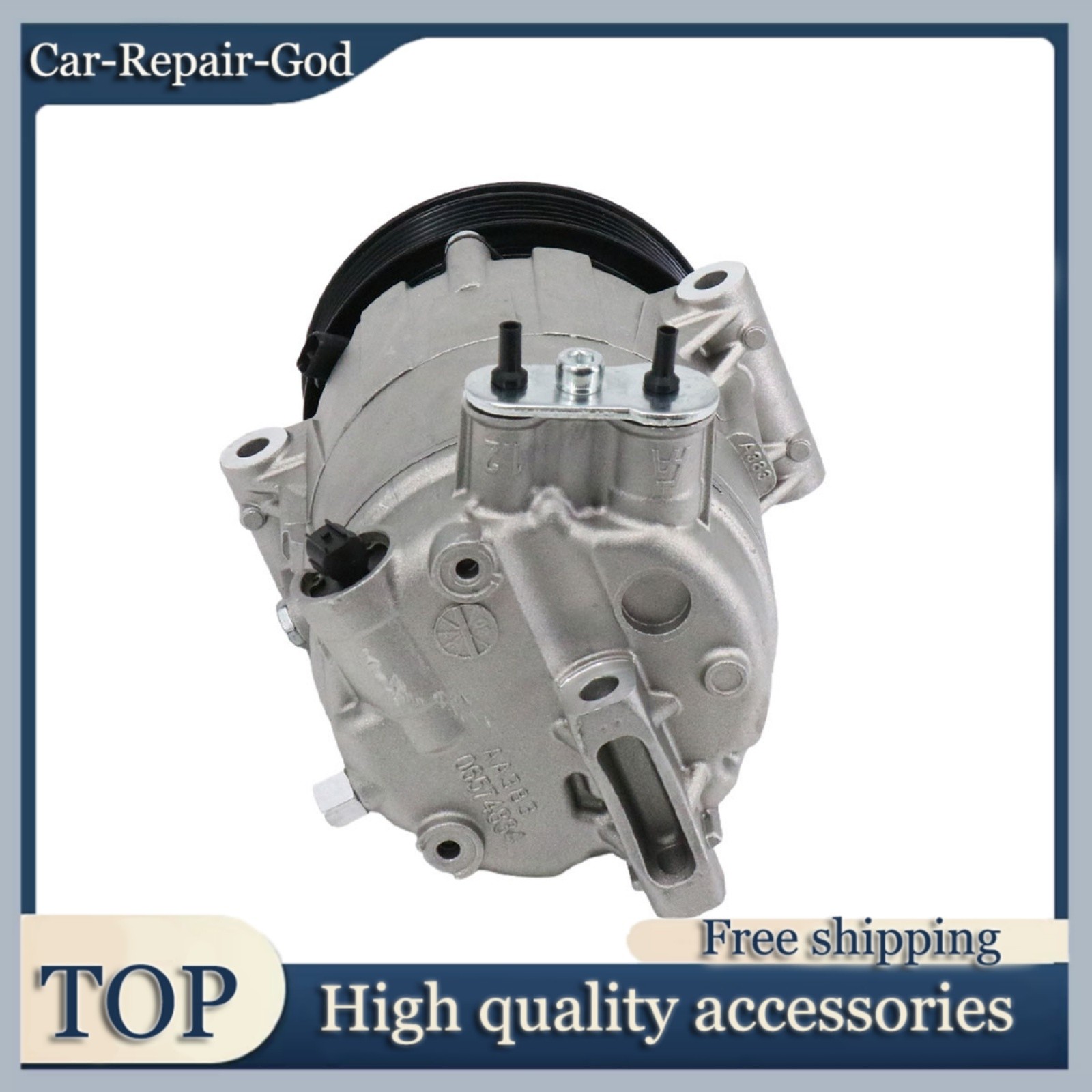 AC Compressor AD-1086 333332 Fits For Maserati Levante 3.0L 2017 2018