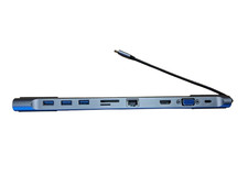 10-in-1 USB-C Docking Station | HDMI 4K, VGA, Ethernet, Audioport
