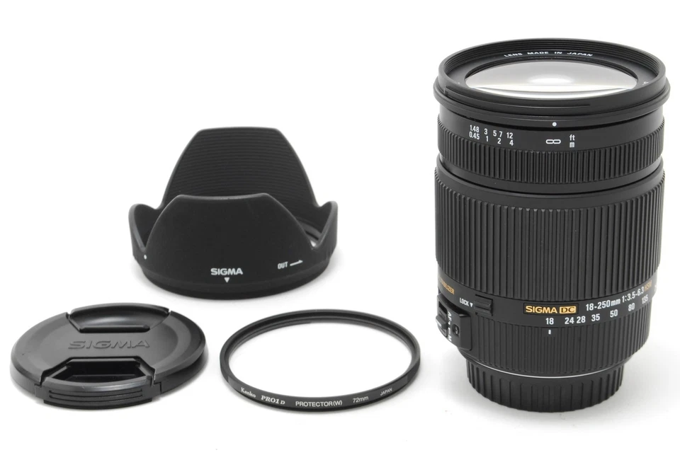 [MINT w/Hood] Sigma 18-250mm f/3.5-6.3 OS HSM DC Lens For Canon From JAPAN - Image 3 of 4