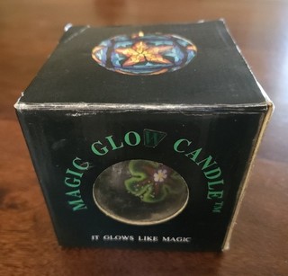 VINTAGE 1990's MAGIC GLOW CANDLE in box DEADSTOCK