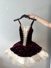 Dance Costume, Ballet Costume, Size Small Adult, Red and Gold, Dress, Sparkly