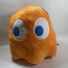 Pac-Man Clyde Orange Ghost Rare Giant 15.5 Plush Namco Bandai Licensed New