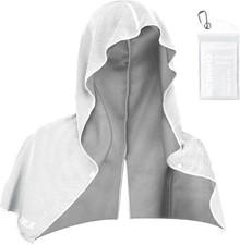 Cooling Hoodie Towel - Cooling Towels for Neck and Face, Instant Cool When Wet,