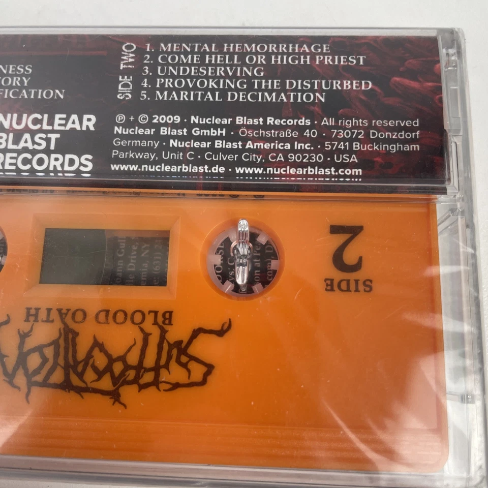 Suffocation - Blood Oath 2009 original indonesia tapes NEW SEALED - Image 3 of 4