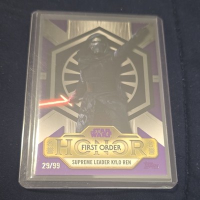 Topps Star Wars Masterwork First Order Honors Kylo Ren FH-9 Purple 29/99