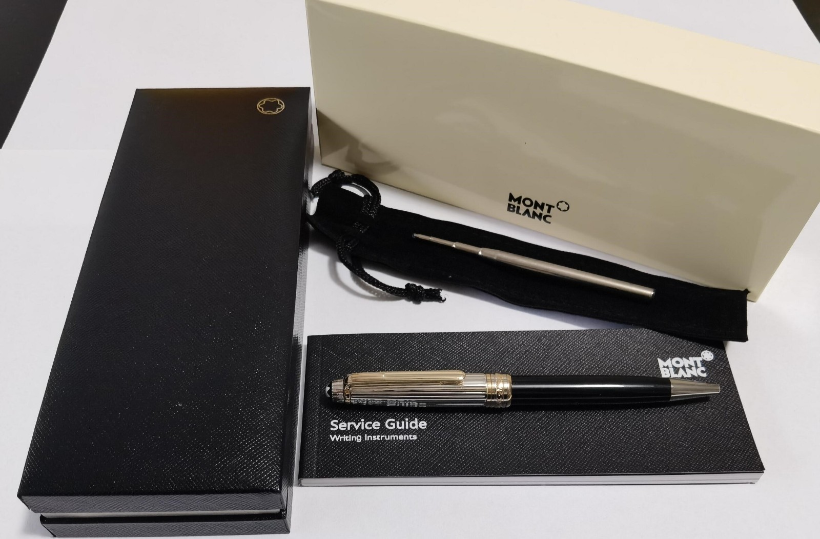 Montblanc Meisterstuck Solitaire Doue Sterling Silver 925 Ballpoint Pen - NEW