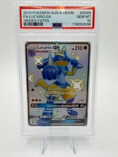 2019 Pokemon S&M Hidden Fates Lucario GX #SV64 | PSA 10 GEM MINT | 🔥🔥🔥 on eBay