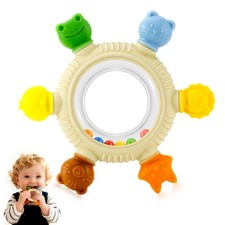 Baby Teething Toys for 0-6 6-12 Months, Silicone Teether, Freezer yellow