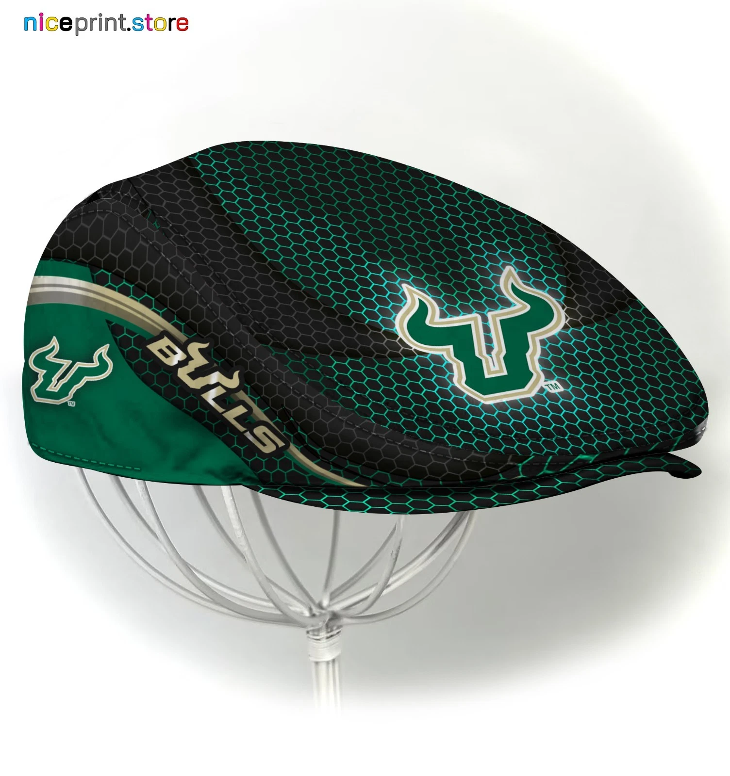 South Florida Team Bulls Jeff Cap NCAA Driver Cap NCAA Golf Cap NCAA Flat Cap