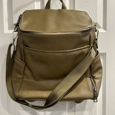 azaria leather backpack Azaria La Mere Diaper Bag Backapack Vegan Leather, C Pics Has Wear. $179.00  New!