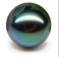 Huge 13mm Natural South Sea Genuine Green Round Loose Pearl Undrilled 2606