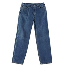Vintage Levi's Jeans Mens 36x34 Blue 550 Relaxed Tapered Leg Made in USA Red Tab