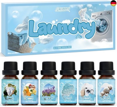 SALUBRITO Wäscherei Ätherische Öle Set, Natürliche Duftöle für Diffuser - Frisc