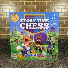 Story Time Chess Childrens Educational Game Book 2021 Best Toys *Missing Tokens*