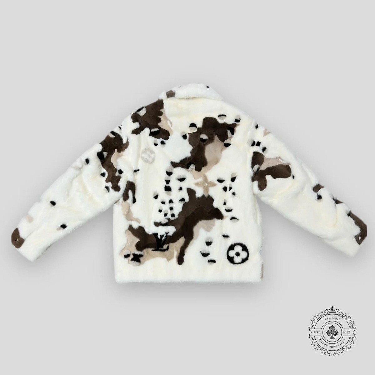Louis Vuitton White and Brown Mink Jacket | eBay