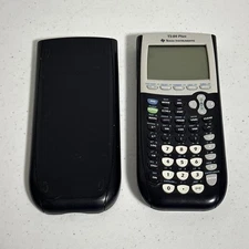 Texas Instruments TI-84 Plus Graphing Calculator Black - With Cover